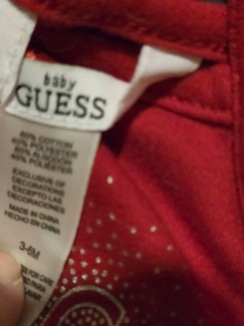 Guess Baby Tank Set - Red, Navy, White & Orange